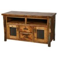 Best Quality Reclaimed Wood TV Unit With Drawers