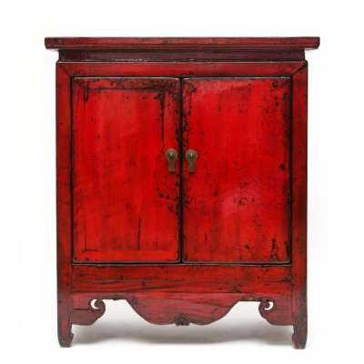 Chinese Antique furniture solid wood painted sideboard cabinet